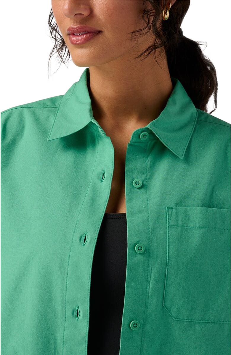 Backcountry Cotton Button-Up - Women's, Alternate, color, Winter Green