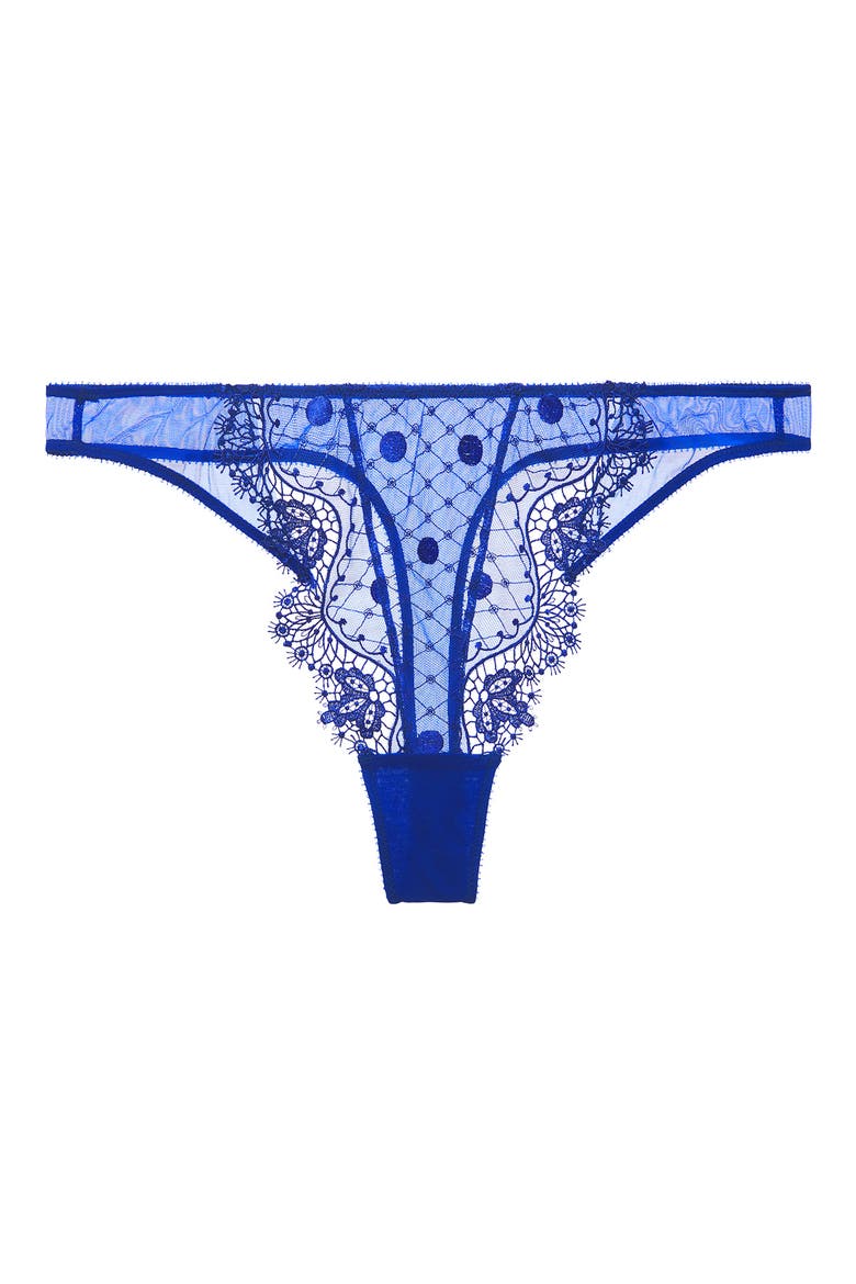 Vedette G-String, Alternate, color, CAPRI BLUE