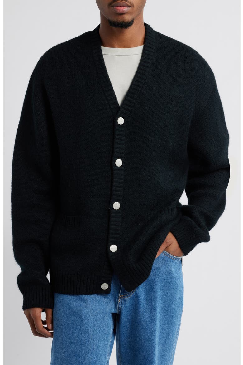 Merton Cardigan, Alternate, color, BLACK