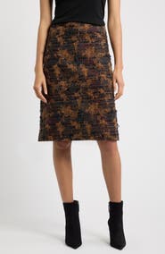 KOBI HALPERIN Olsen Tweed Midi Skirt