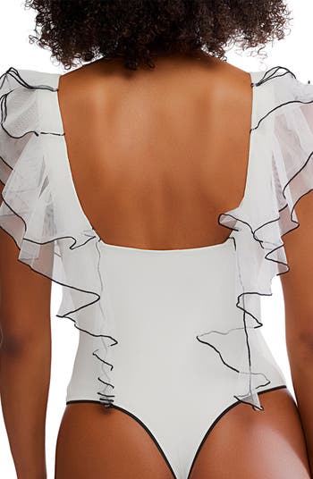 Sugar Rush Ruffle Trim Bodysuit