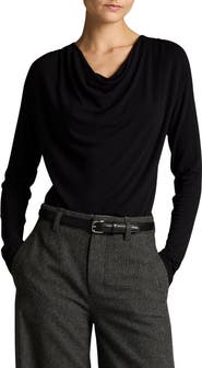 Vince Cowl Neck Long Sleeve Top
