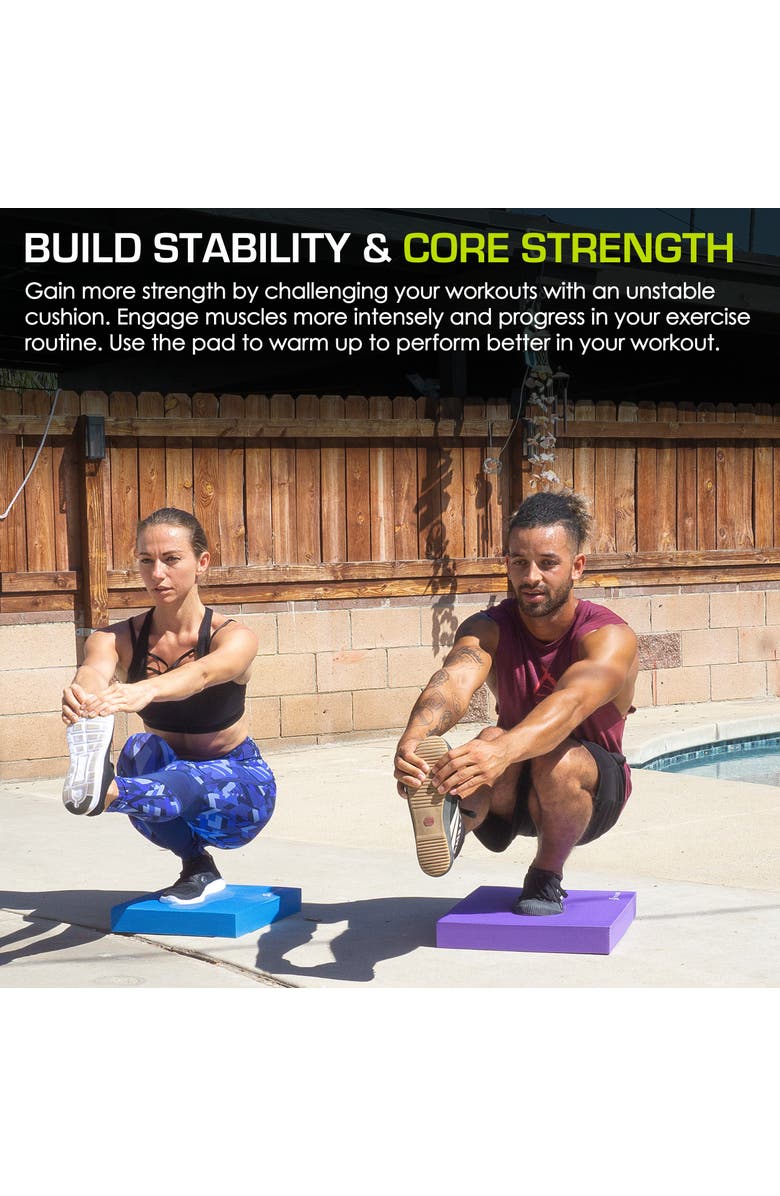 ProsourceFit Exercise Balance Pad, 15.5 x 12.75-in, Alternate, color, Blue