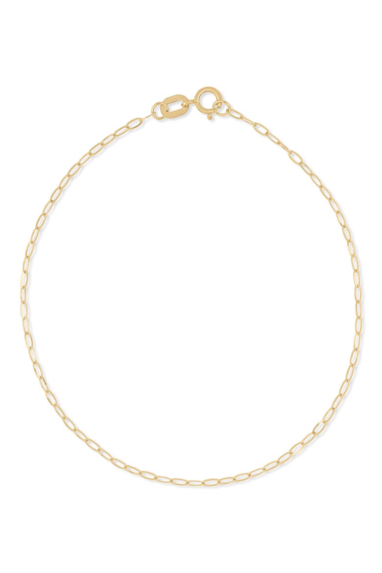 14K Gold Oval Link Bracelet, Main, color, 14K YELLOW GOLD