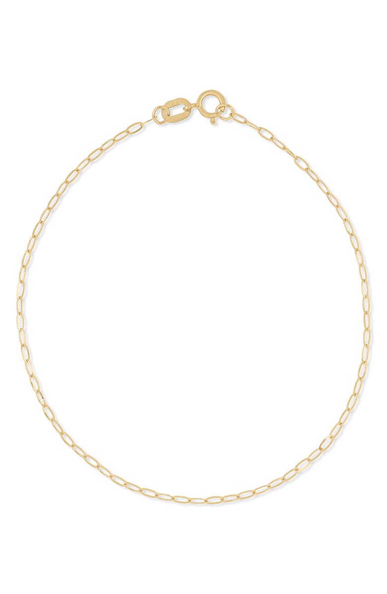 Bony Levy 14K Gold Oval Link Bracelet, Main, color, 