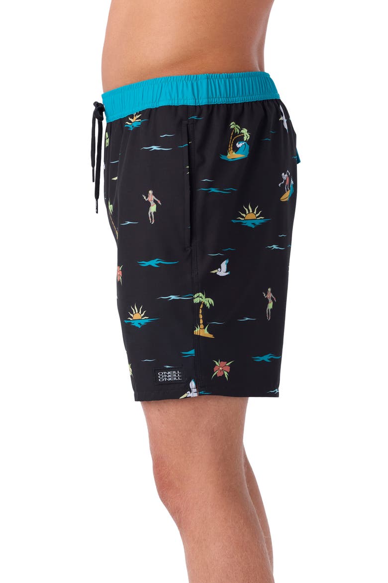 Hermosa Swim Trunks, Alternate, color, BLACK 4