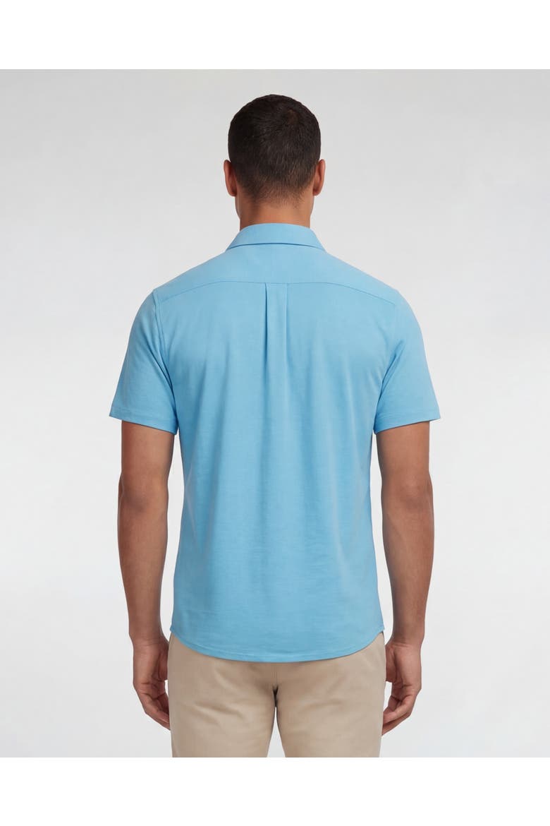 Solid Mens Short Sleeve Shirt, Alternate, color, Teal