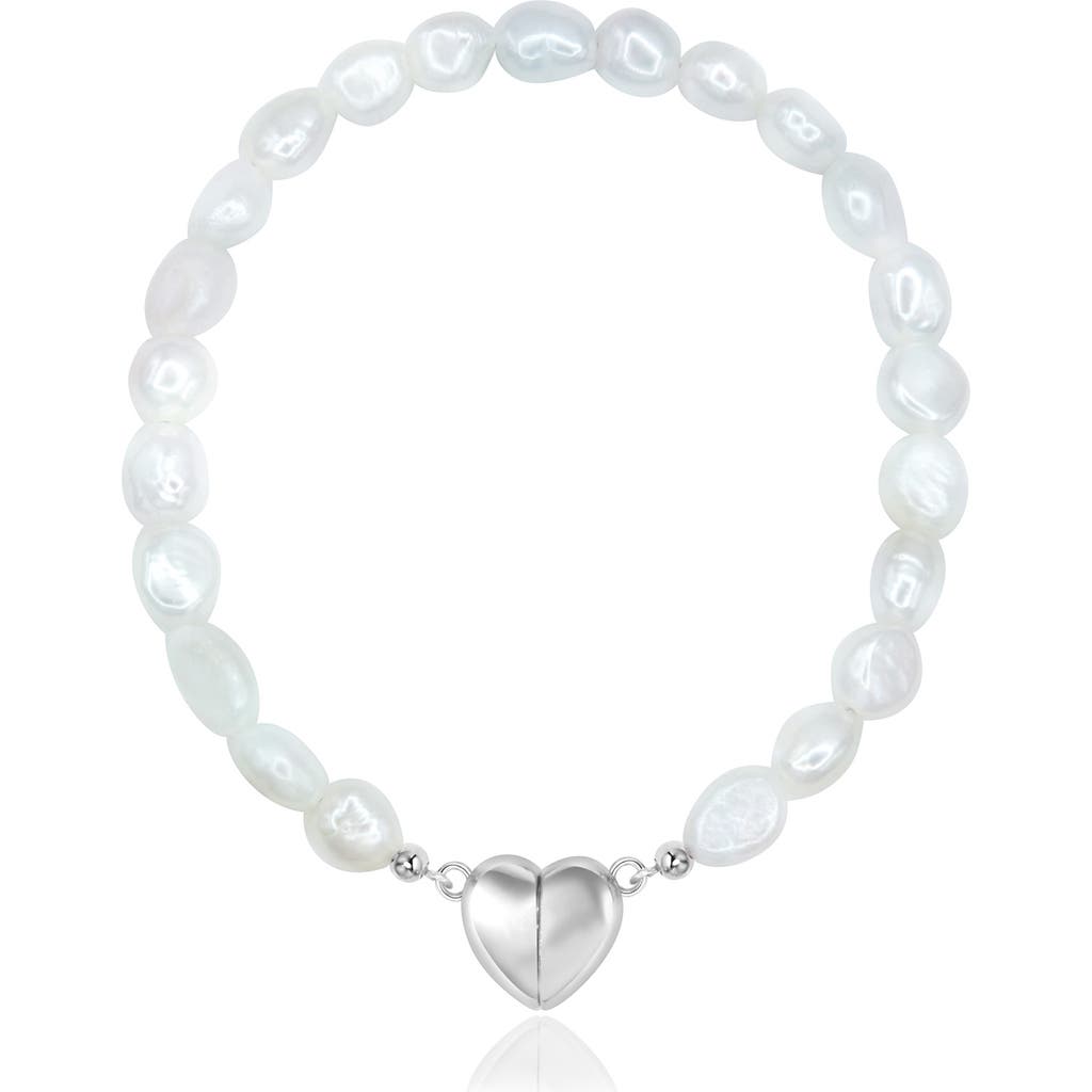 La Meno Sea Of Love Freshwater Pearl Bracelet In Multi
