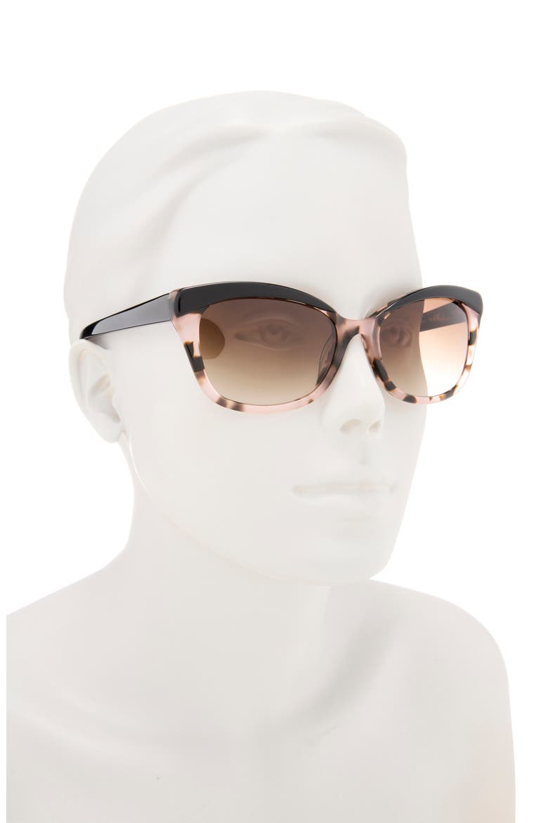 new york 'amaras' 55mm sunglasses, Alternate, color, BLACK/ BLUSH