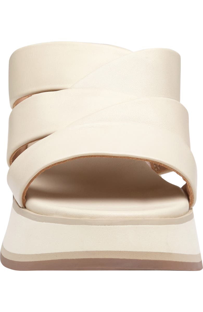 Johnston & Murphy Colleen Platform Wedge Slide Sandal, Alternate, color, Bone Nappa Leather