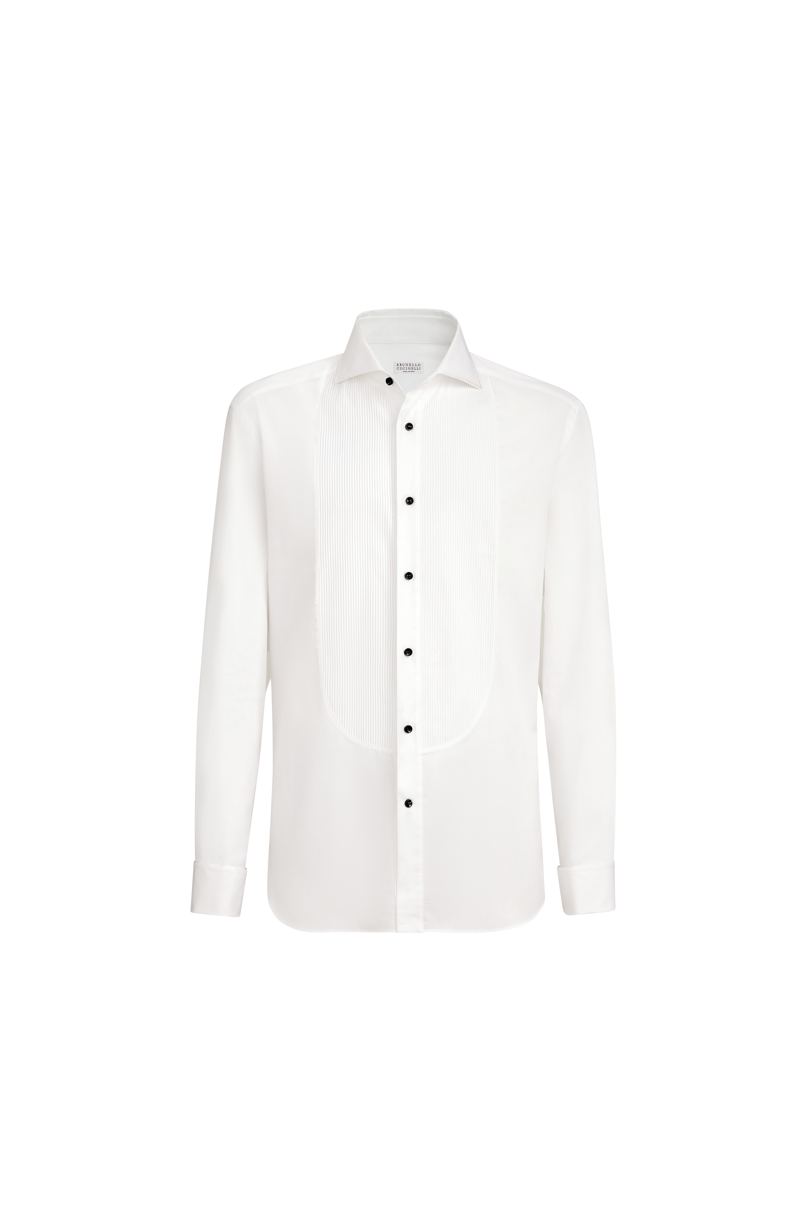 Tuxedo shirt with pleating - image 2