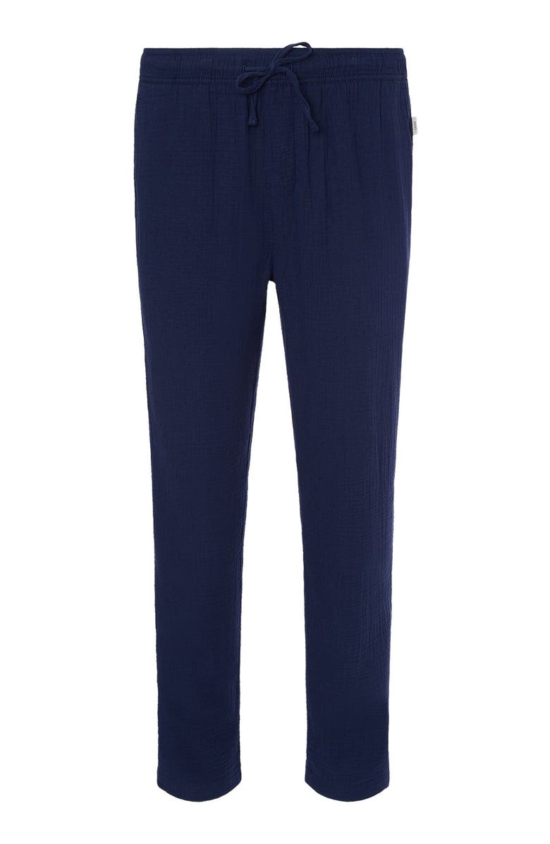 Onia Cotton Gauze Pull-on Pant, Alternate, color, Deep Navy