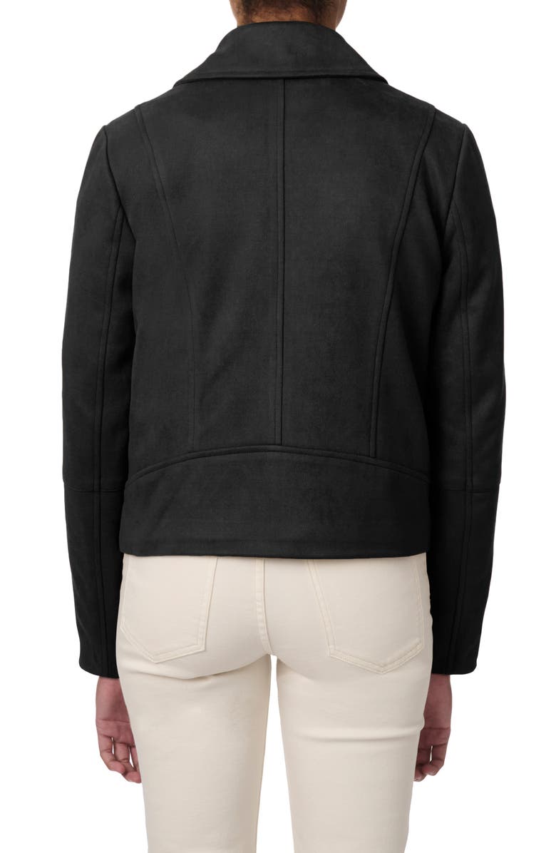 Bernardo Faux Suede Moto Jacket, Alternate, color,