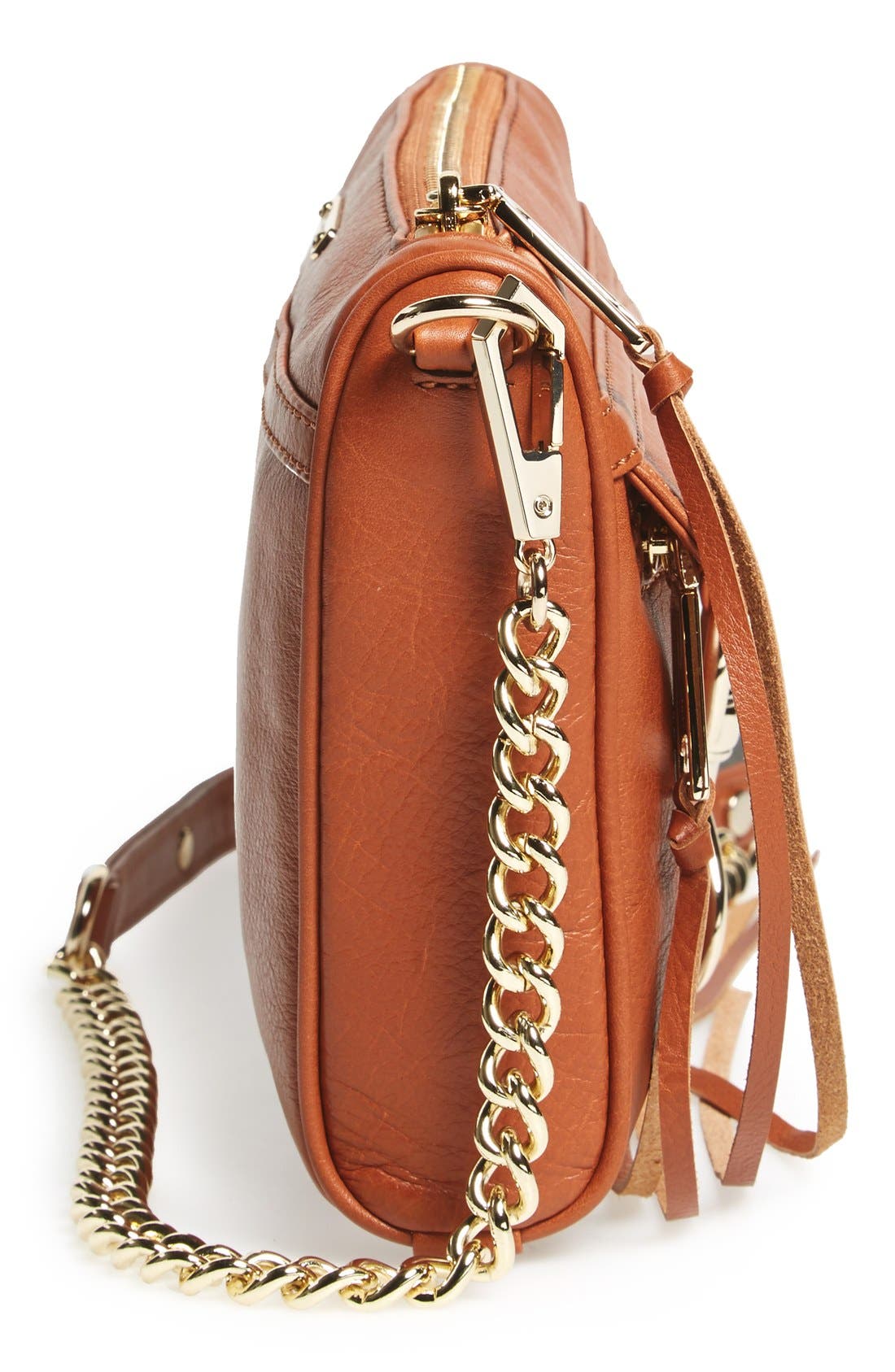 'Mini MAC' Crossbody Bag, Alternate, color, ALMOND