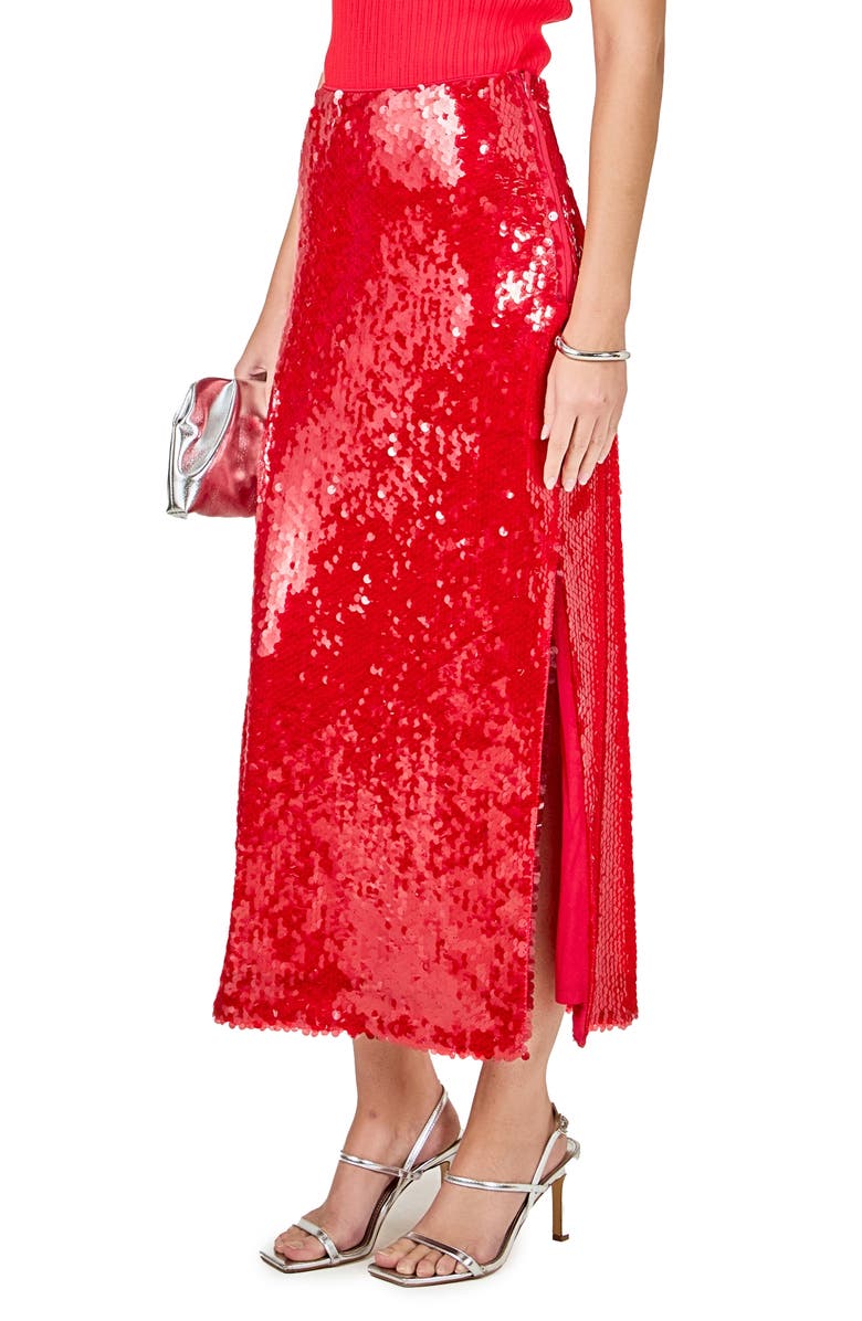 Endless Rose Sequin Midi Skirt, Alternate, color, 