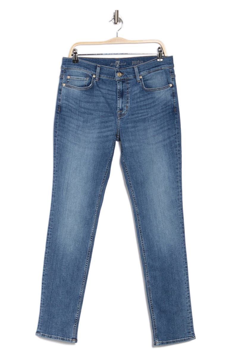 7 For All Mankind Paxtyn Skinny Jeans, Alternate, color,
