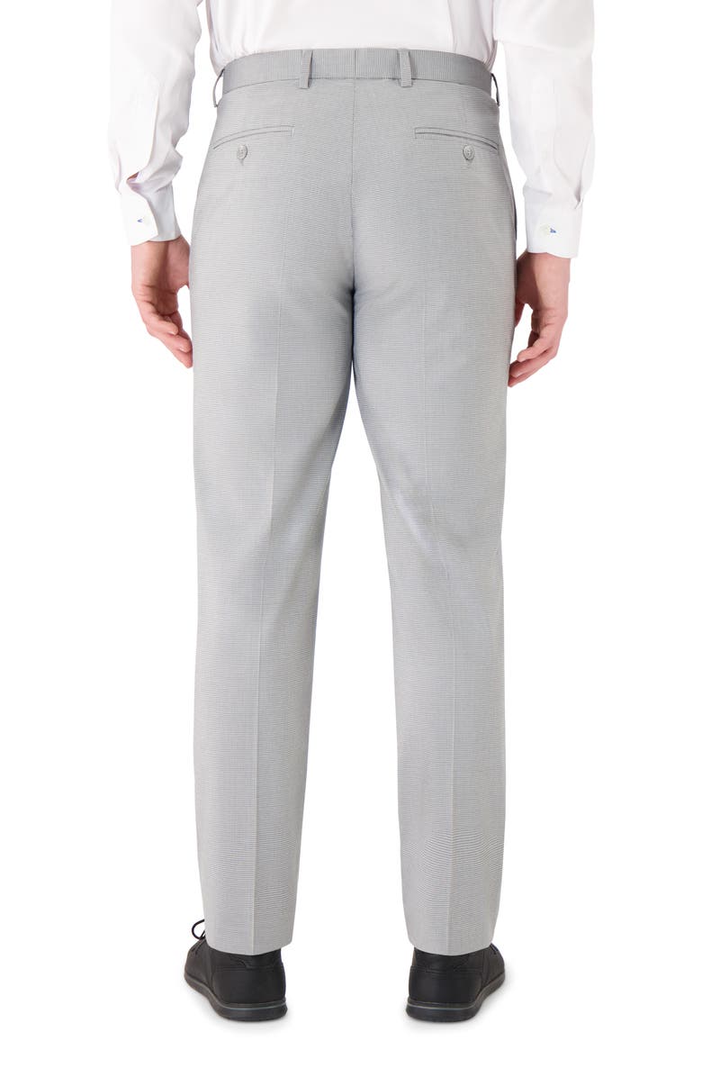 Victor Emmanuel Vince Flat Front Small Check Stretch Dress Pants, Alternate, color,