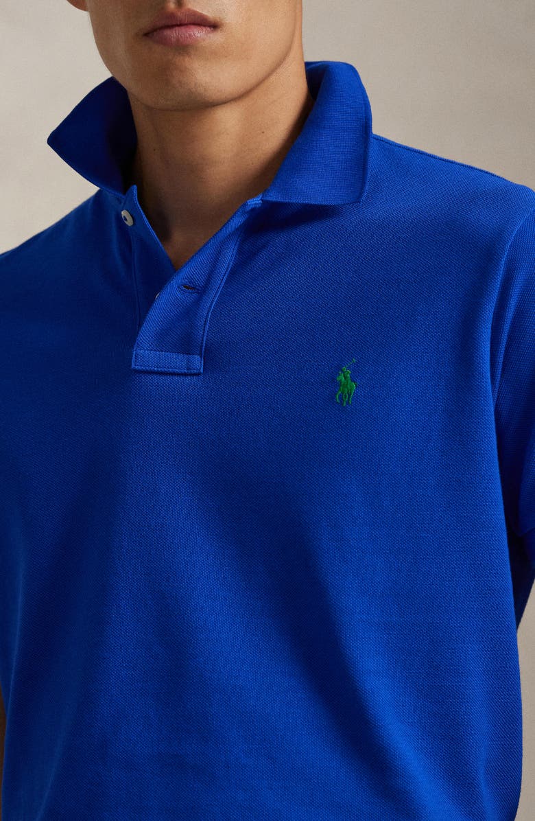 Polo Ralph Lauren The Iconic Cotton Piqué Polo, Alternate, color, Pacific Royal