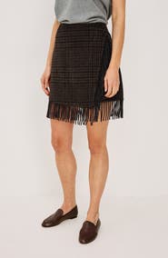 Rails Vista Wool Blend Wrap Skirt