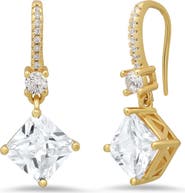 STEELTIME Simulated Diamond Drop Earrings