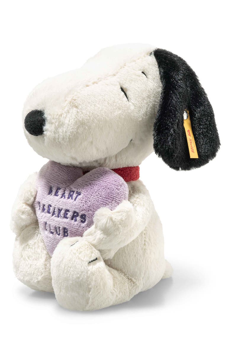 Steiff Snoopy Heartbreakers Club Plushie, Alternate, color, White
