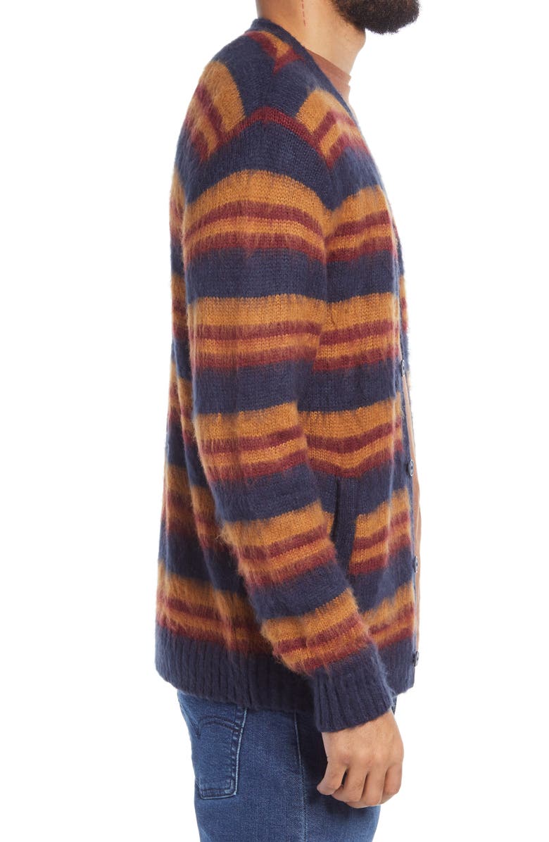 RVCA Men's Noah Stripe Cardigan, Alternate, color, 