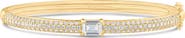 CZ by Kenneth Jay Lane Pavé Cubic Zirconia Hinge Bracelet