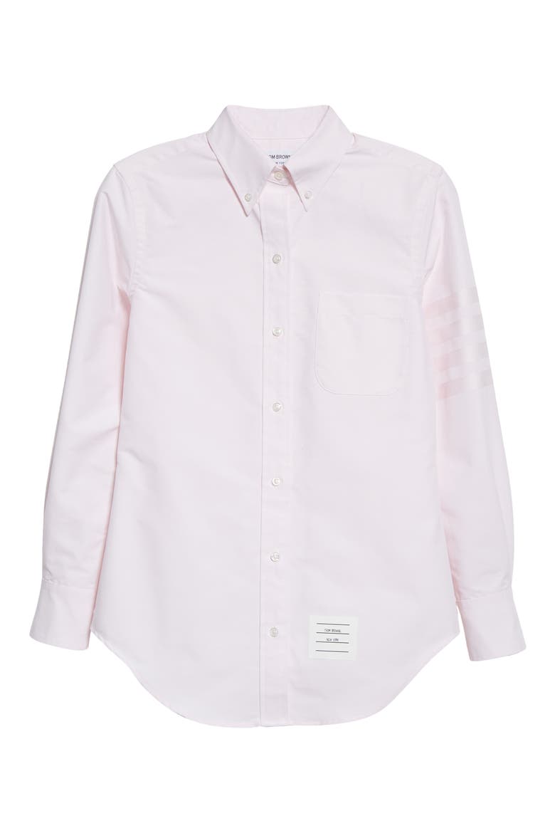 Cotton Button-Down Shirt, Alternate, color, LIGHT PINK