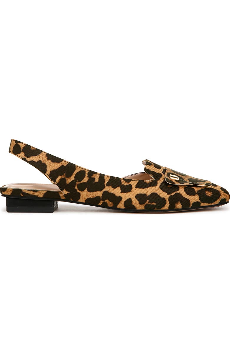 Franco Sarto Teagan Slingback Half d'Orsay Flat, Alternate, color, Brown Multi