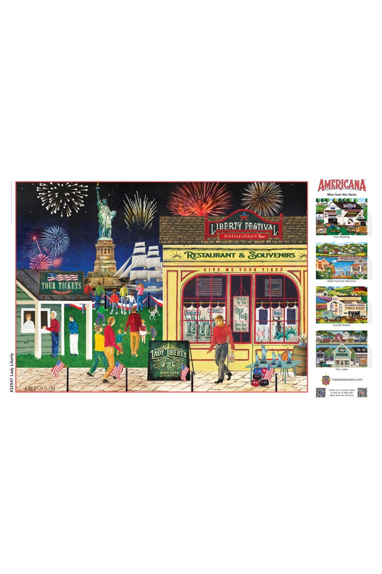 Lady Liberty 500 Piece Jigsaw Puzzle, Alternate, color, Multicolor