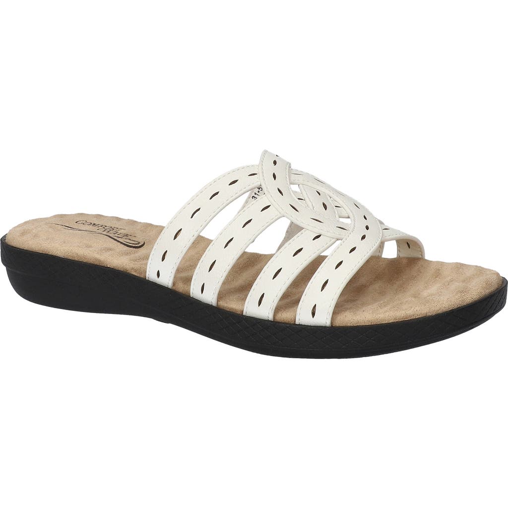 EASY STREET EASY STREET CAMMIE PERFORATED SANDAL
