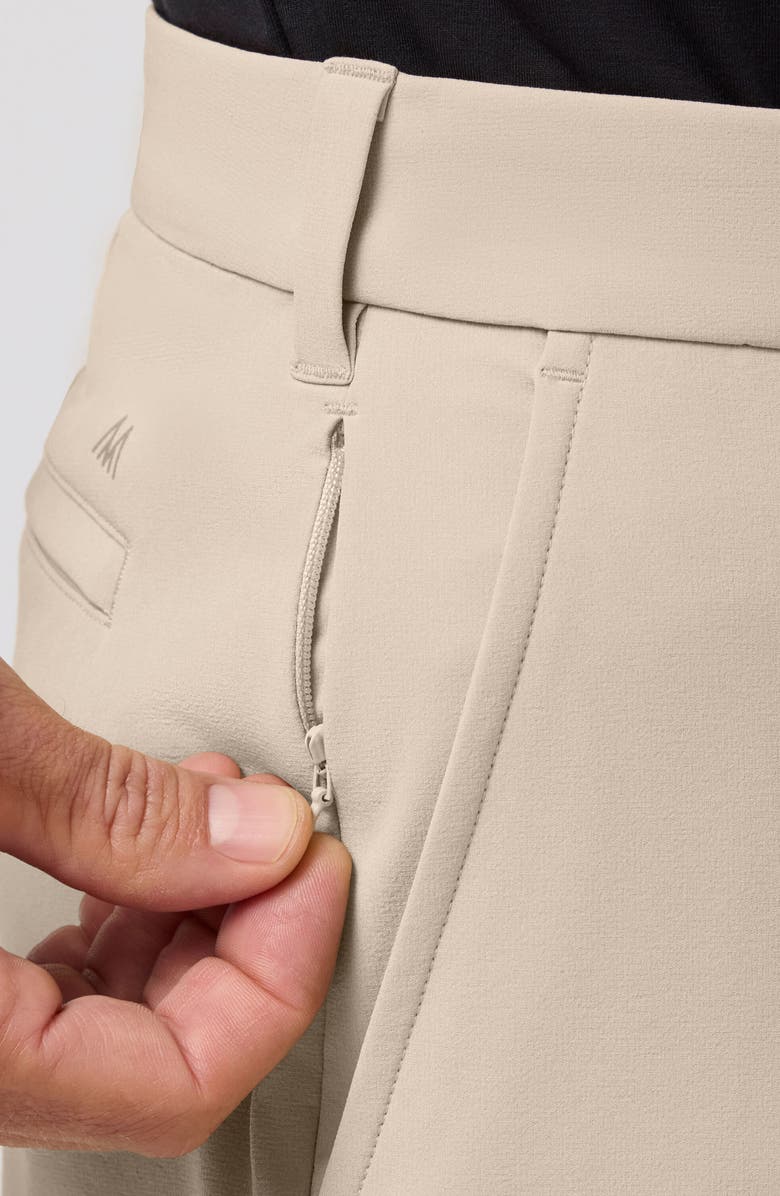 Mizzen+Main Helmsman Slim Fit Performance Chino Shorts, Alternate, color, Light Khaki