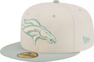 New Era Men's New Era Cream/Light Green Denver Broncos Color Pack 59FIFTY Fitted Hat