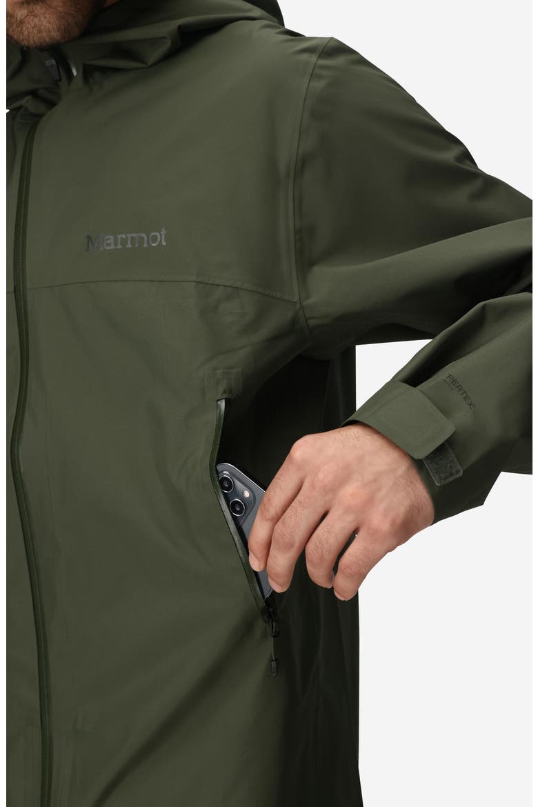 Minimalist Pertex® Waterproof Hooded Jacket, Alternate, color, NORI