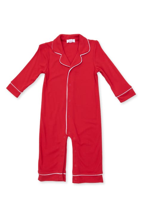 Kids' Notch Collar One-Piece Pajamas
