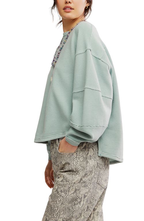 Free People Total Eclipse Oversize T-shirt In Green