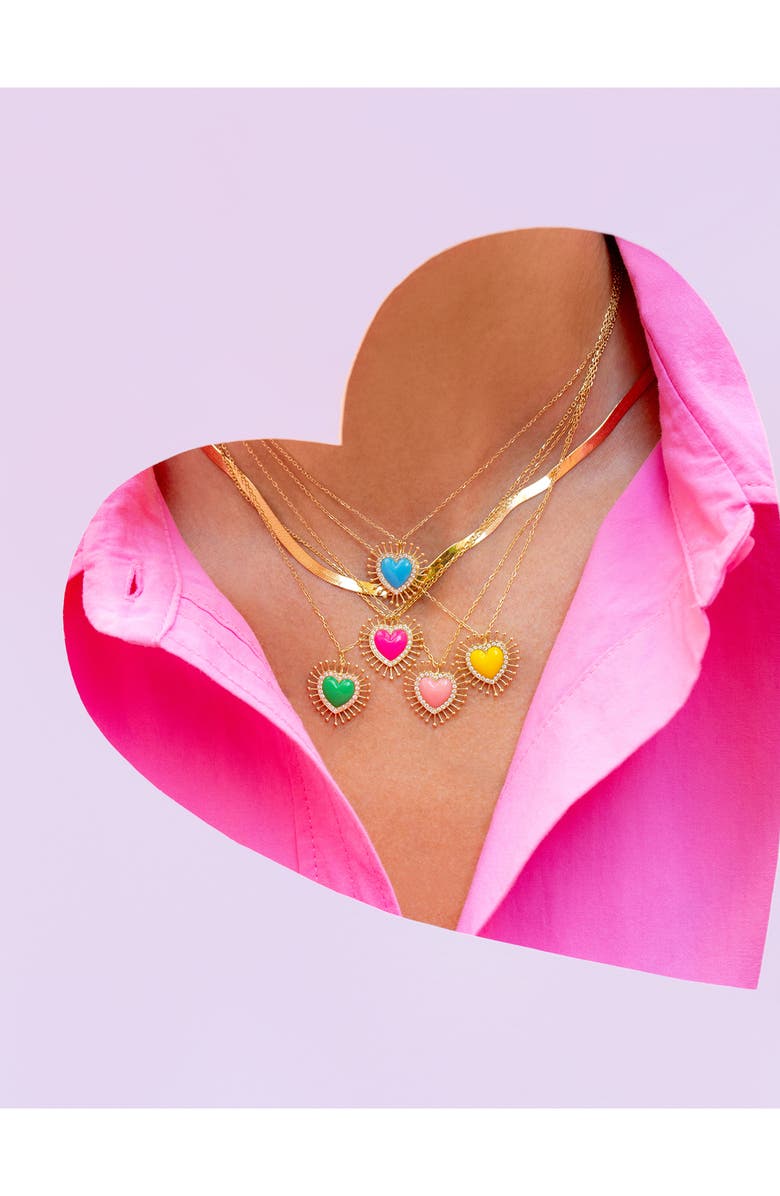 L'Atelier Nawbar Spike Heart Pendant Necklace, Alternate, color,