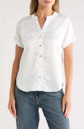 Forgotten Grace Short Sleeve Embroidered Button-Up Shirt