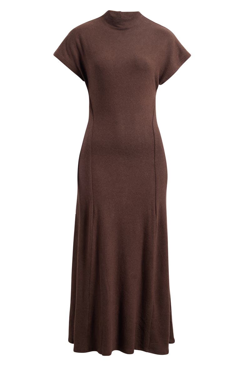 Frinn Mock Neck Maxi Dress, Main, color, MOLE