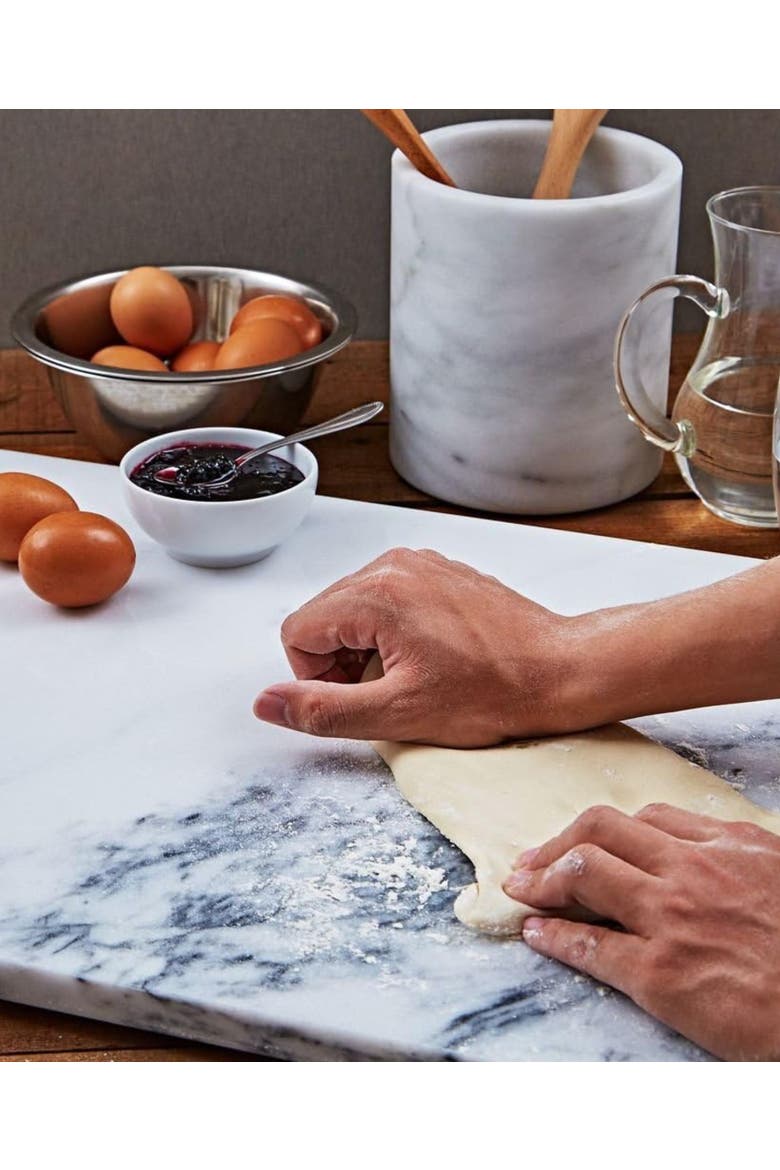 Artifacts Trading Company Marble Pastry Board, Alternate, color, White Matte