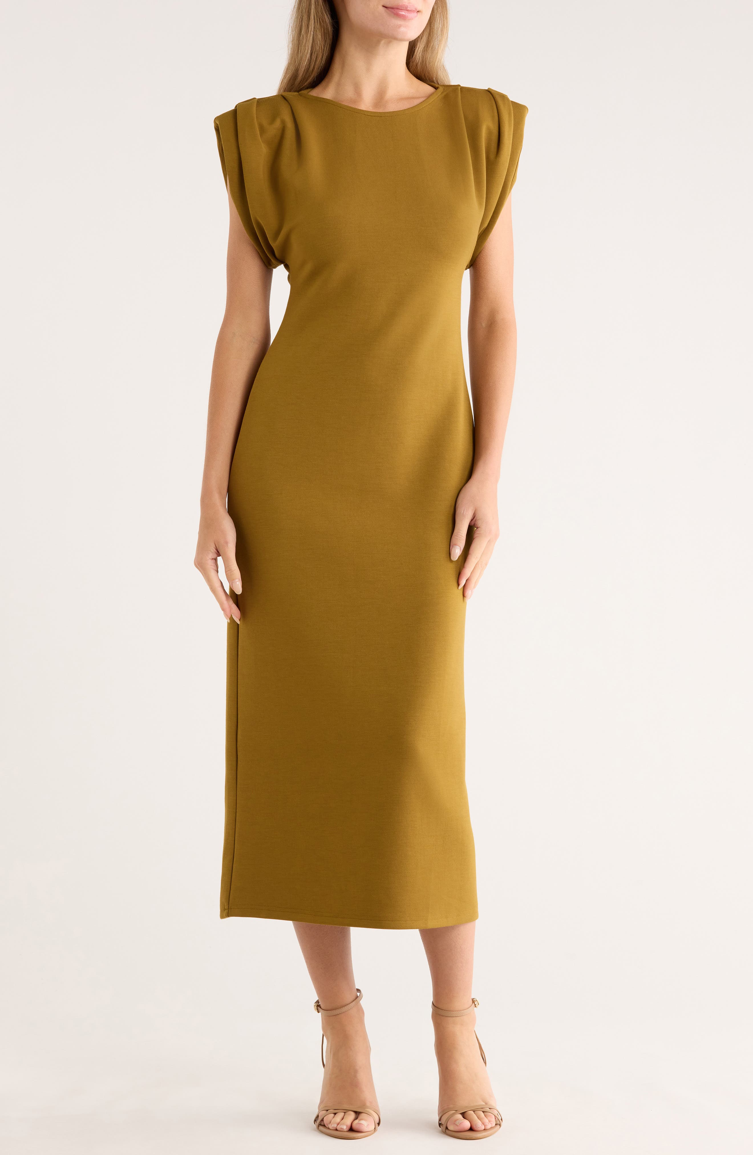 AREA STARS Jera Knit Midi Dress