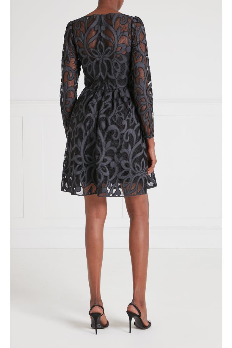 Louis Mini Dress, Alternate, color, Black