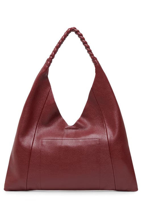 Dolce Vita Mia Leather Tote In Burgundy