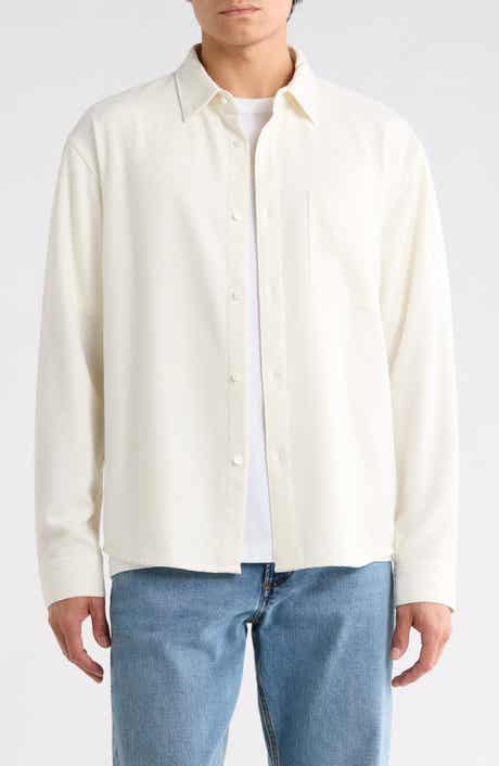 FRAME Textured Long Sleeve Shirt