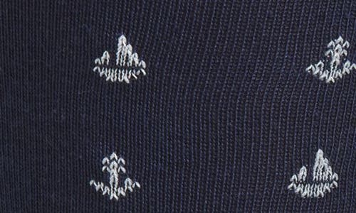 Nordstrom Nautical Pattern Socks In Blue