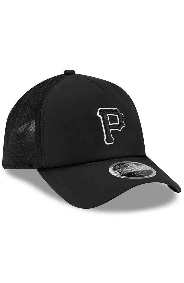 New Era Men's New Era Black Pittsburgh Pirates 2026 Batting Practice Apex 9FORTY Adjustable Trucker Hat, Alternate, color, Black