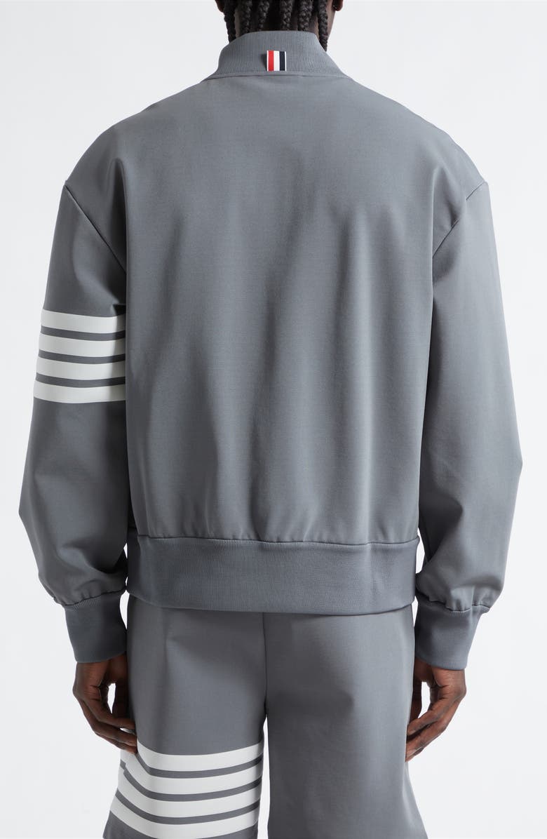 Thom Browne 4-Bar Tech Bomber, Alternate, color, Medium Grey