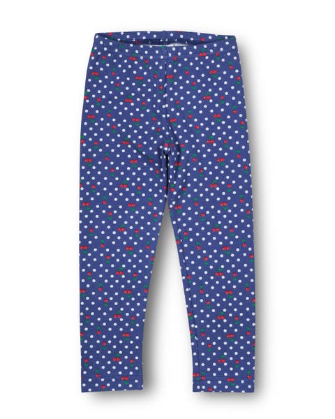Polka Dot Cherry Printed Knit Leggings (Toddler, Little Kid, Big Kid)