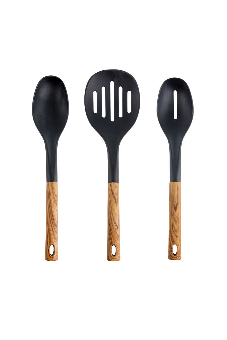 Nylon Cooking Utensils, Set of 7, Alternate, color, Black