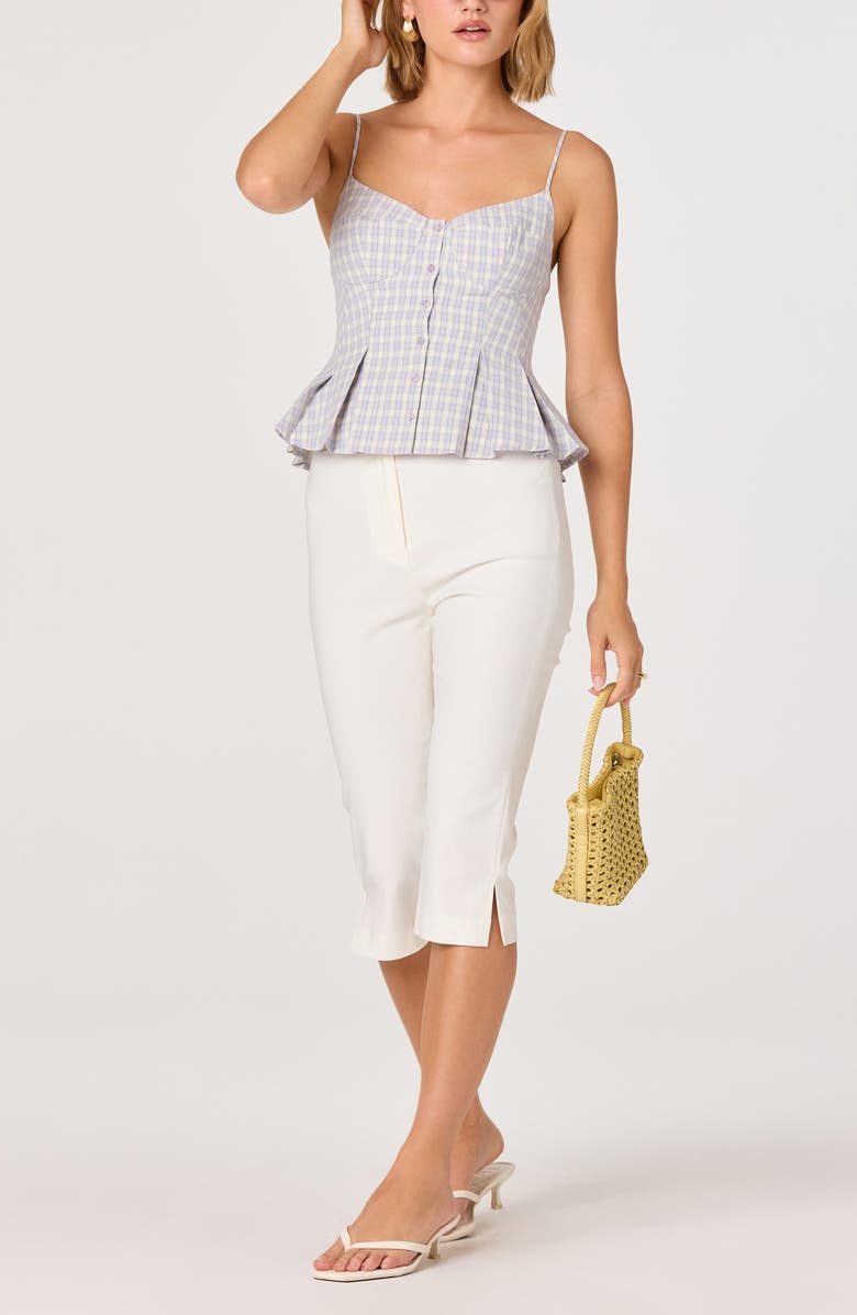 ASTR the Label Lesly Check Cotton Blend Camisole Top, Alternate, color, Purple Plaid